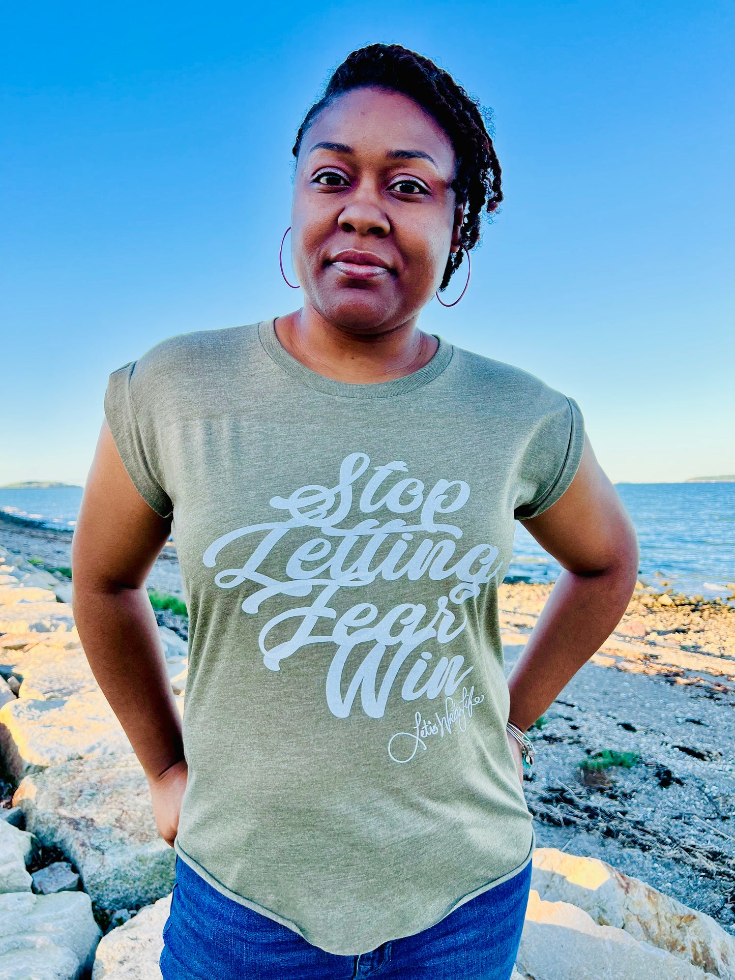 Stop Letting Fear Win (FLOWY T-SHIRT)