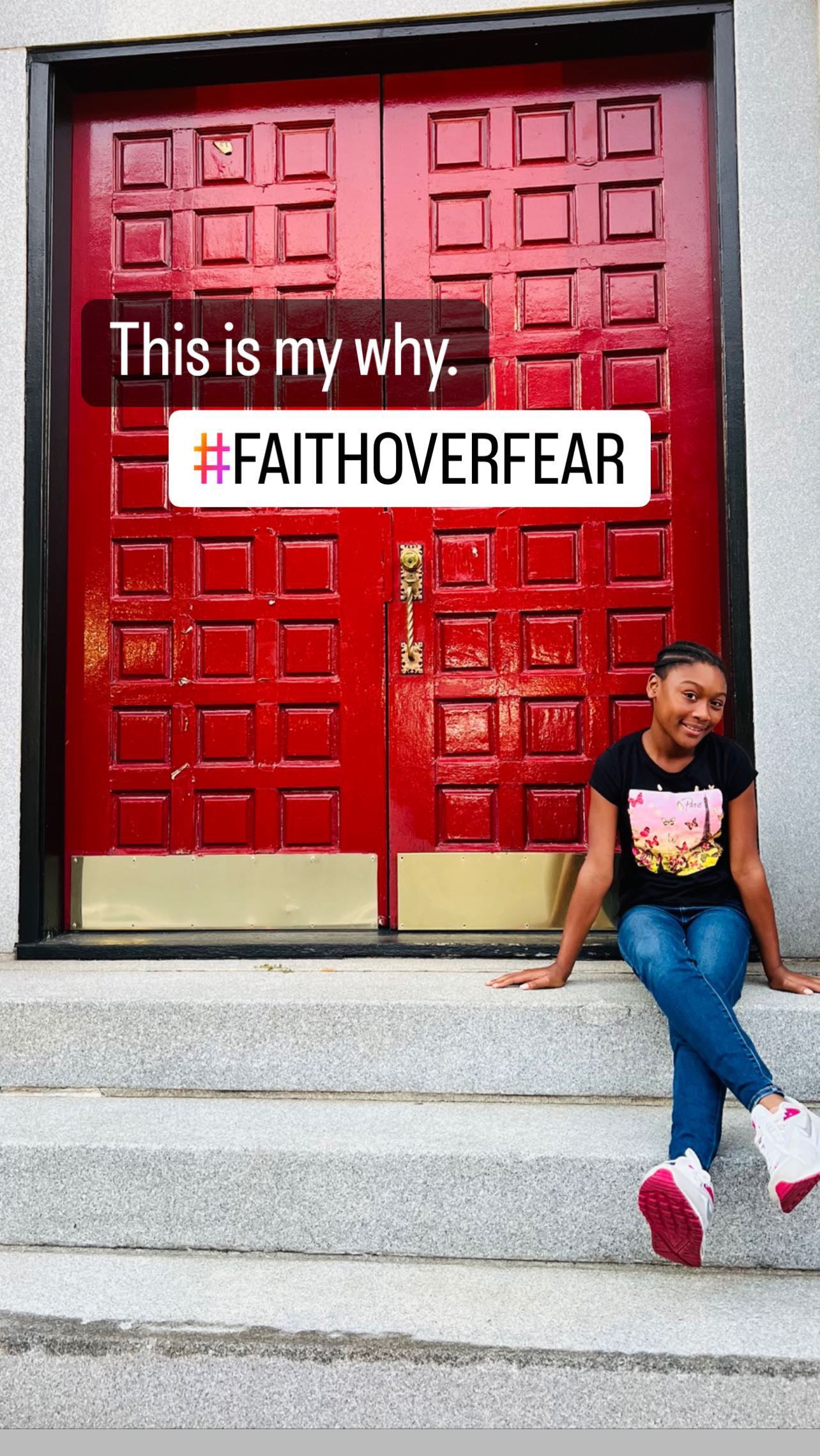 Stop Letting Fear Win (Black Relaxed T-shirt)