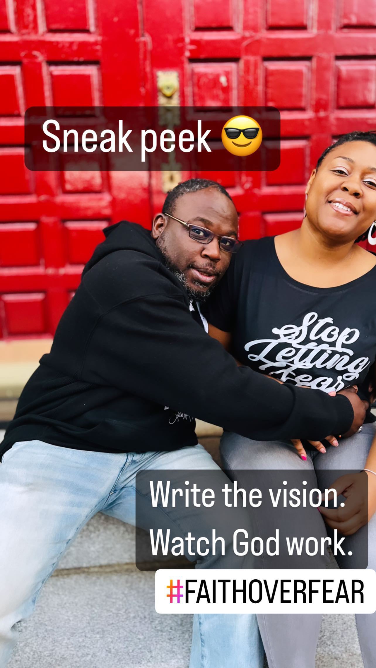 Stop Letting Fear Win (Black Relaxed T-shirt)