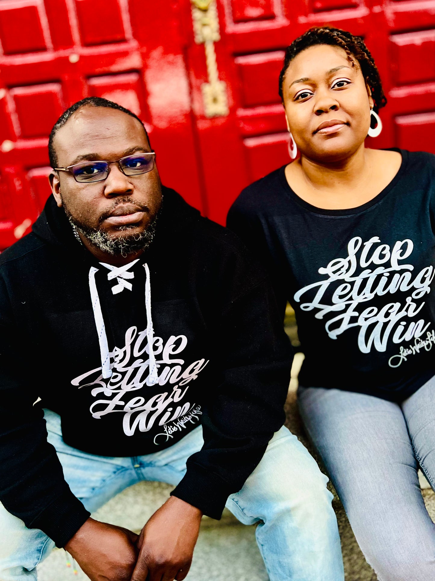 Stop Letting Fear Win (Black Hoodie Sweatshirt)