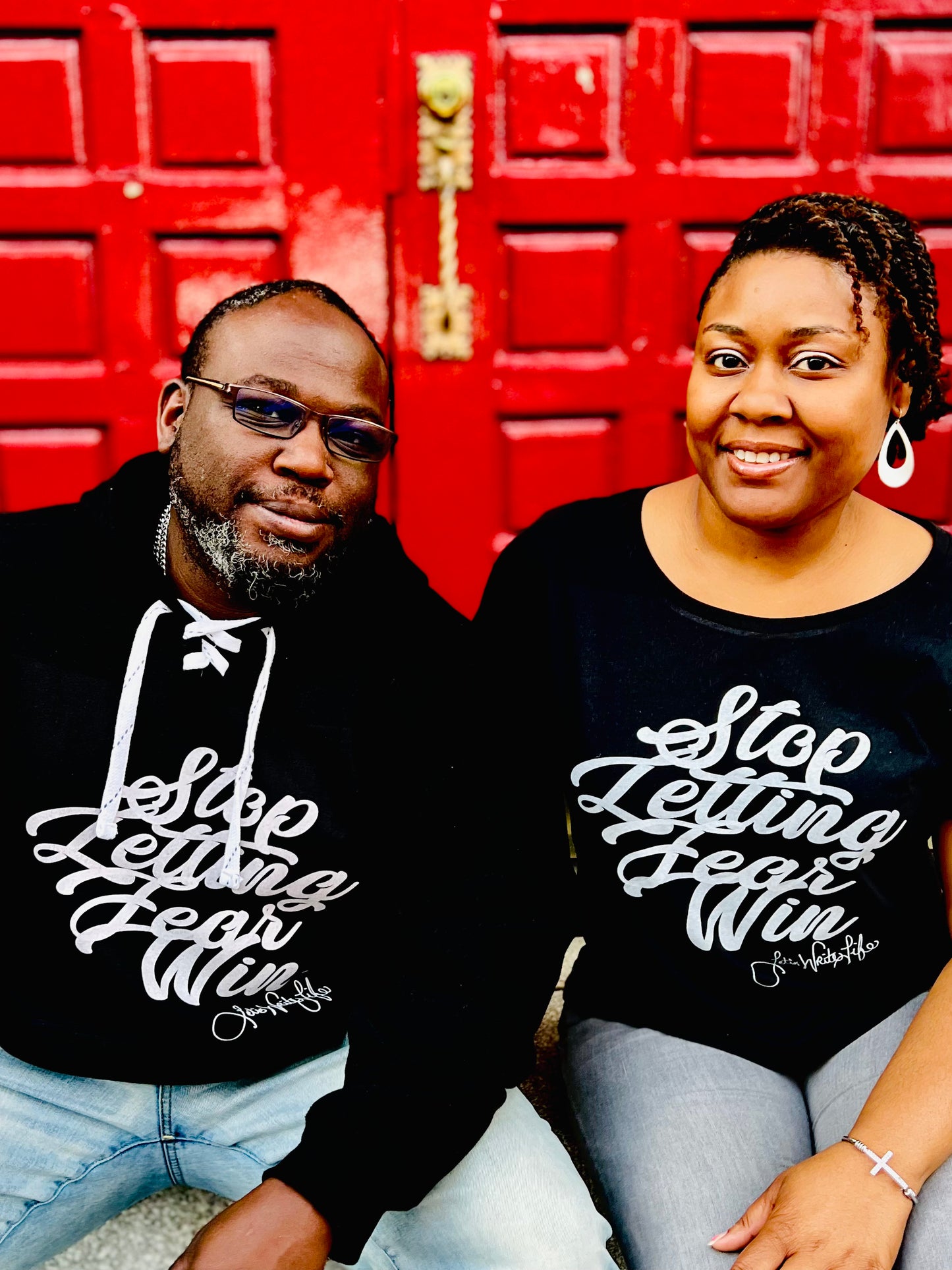 Stop Letting Fear Win (Black Hoodie Sweatshirt)