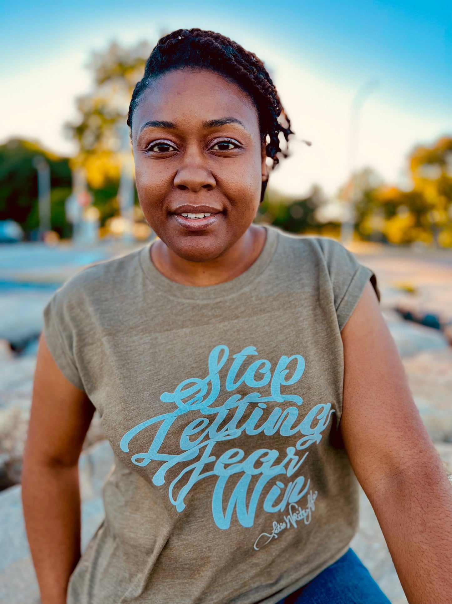 Stop Letting Fear Win (FLOWY T-SHIRT)