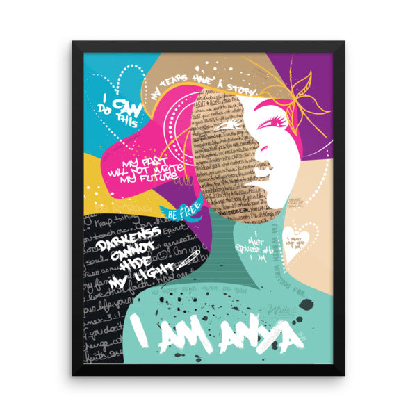 "I Am Anya" Art Print (Black Frame)