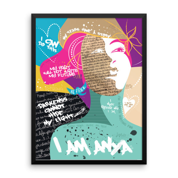 "I Am Anya" Art Print (Black Frame)