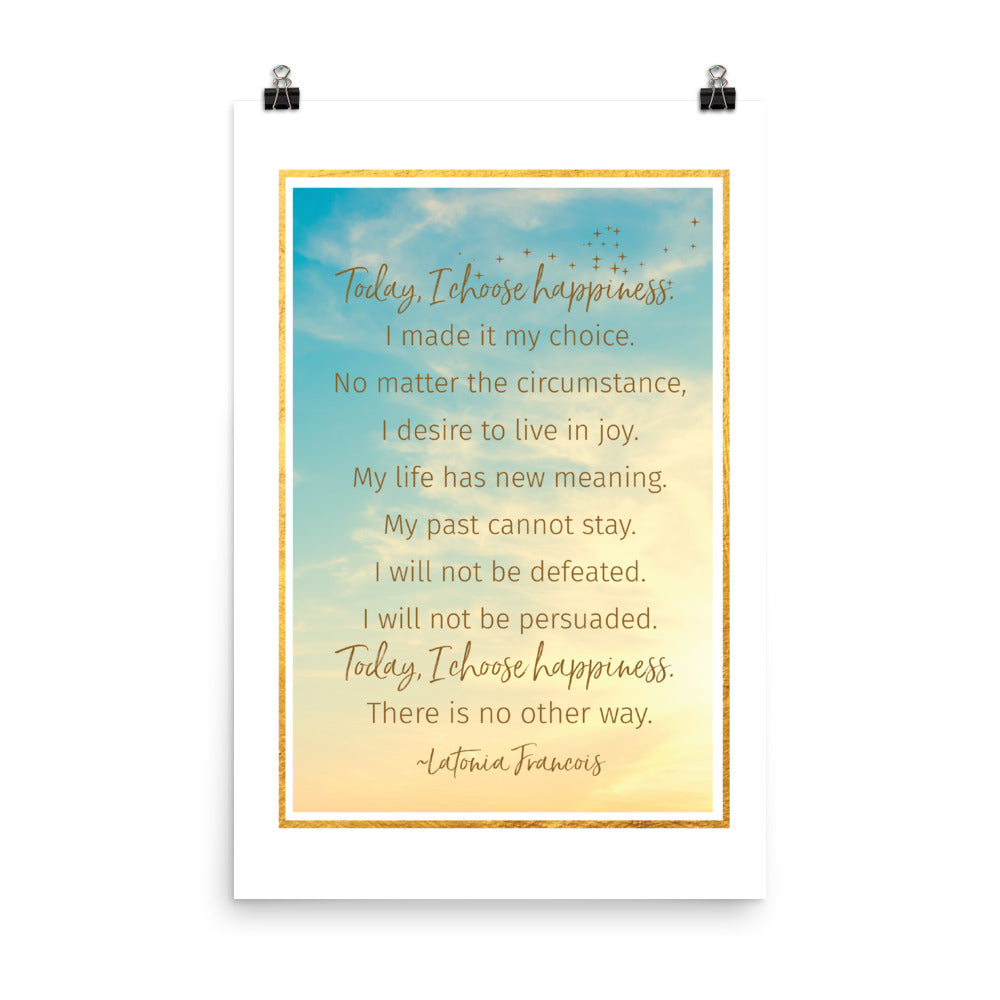 Choose Happiness Poster